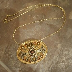 Vintage Brooch,  necklace